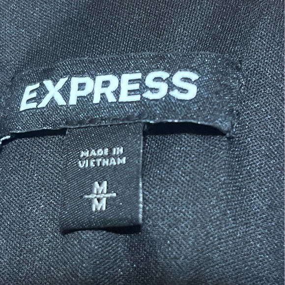 Express Asymmetric Hem Dress Women's Sz M Black Halter Ruffle Whimsigoth - Picture 3 of 11